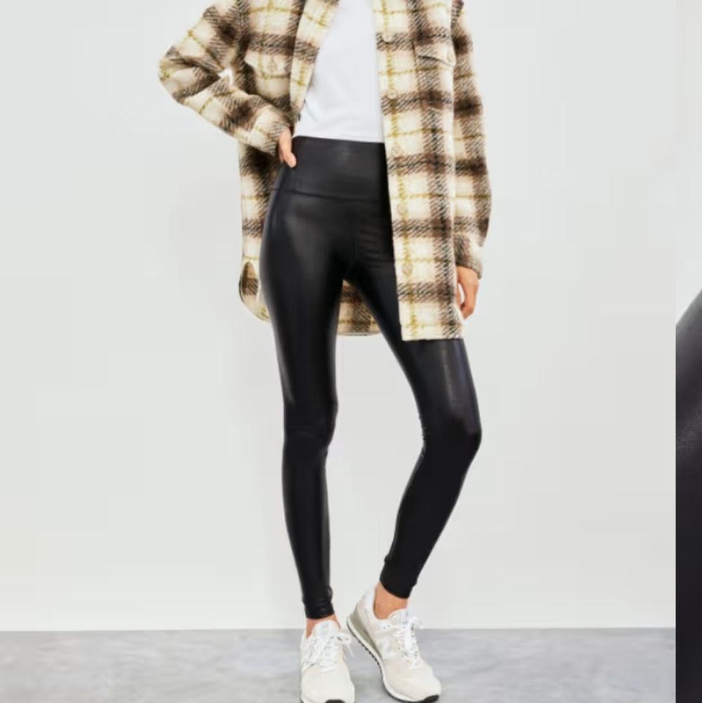 Aritzia Wilfred Free Daria Pant Unreal Leather Leggings